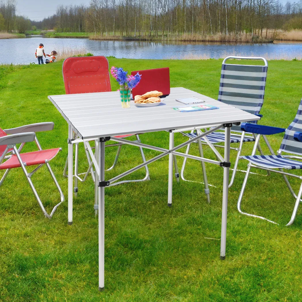 Levede Roll Up Camping Table Folding