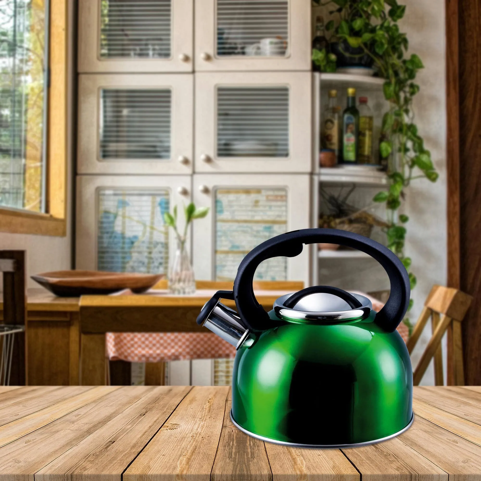 Liberty Green 2.5 Litre Whistling Kettle CW-T056-B1G