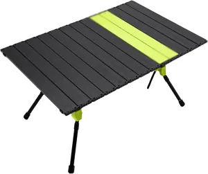 Lightweight Camping Table Adjustable Height Picnic Tables Roll Up Tables for Camping with Storage Bag for Camping Hiking