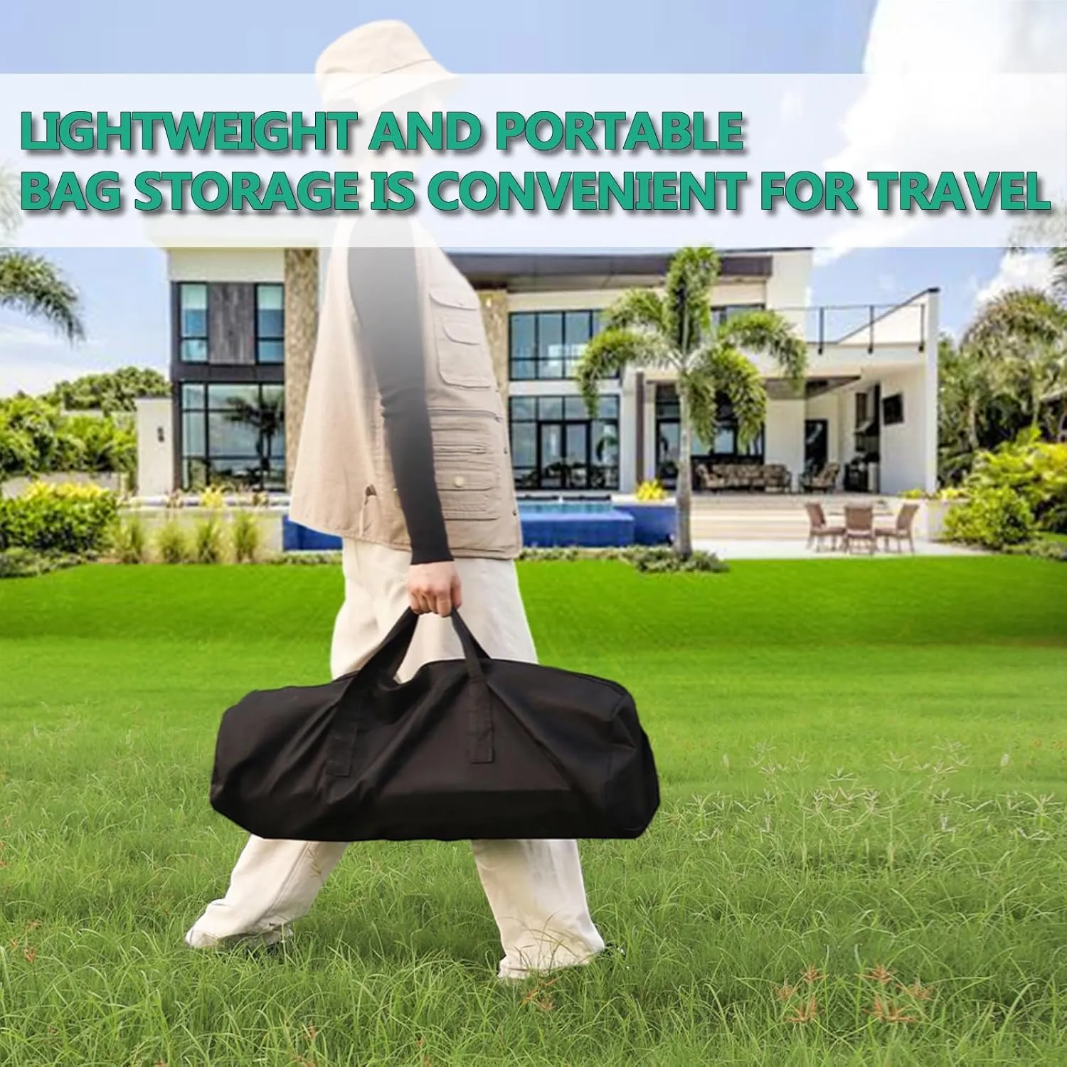 Lightweight Camping Table, Foldable Aluminum Table with Carry Bag, Perfect for Picnic, BBQ, Cooking, and Outdoor Activities Black 50×53×50cm/19.7×20.9×19.7in