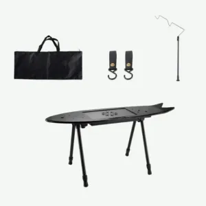 Lightweight Outdoor Table Camping Table Portable Multifunctional All-in-one Table Liftable Folding Table for Outdoor Camping Picnic Barbecue