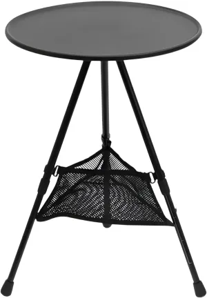 lilaBelle]【Upgraded Stability Outdoor Folding Table, Lightweight Adjustable Camp Desk for Camping Gear, Portable Round Table with Non-Slip Surface, Easy Setup for Family, Beach, Garden