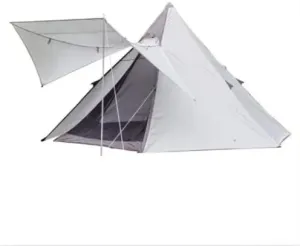Ludwolf Silver Professional Camping Tent – Waterproof Double-Layer Design, 3-4 Person, Heavy-Duty Oxford Fabric, Windproof & Cold-Resistant for Outdoor Adventures