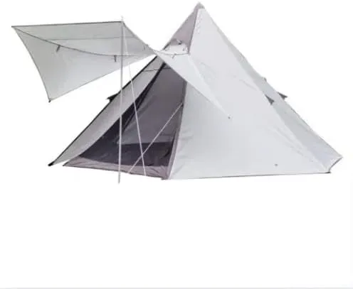 Ludwolf Silver Professional Camping Tent – Waterproof Double-Layer Design, 3-4 Person, Heavy-Duty Oxford Fabric, Windproof & Cold-Resistant for Outdoor Adventures