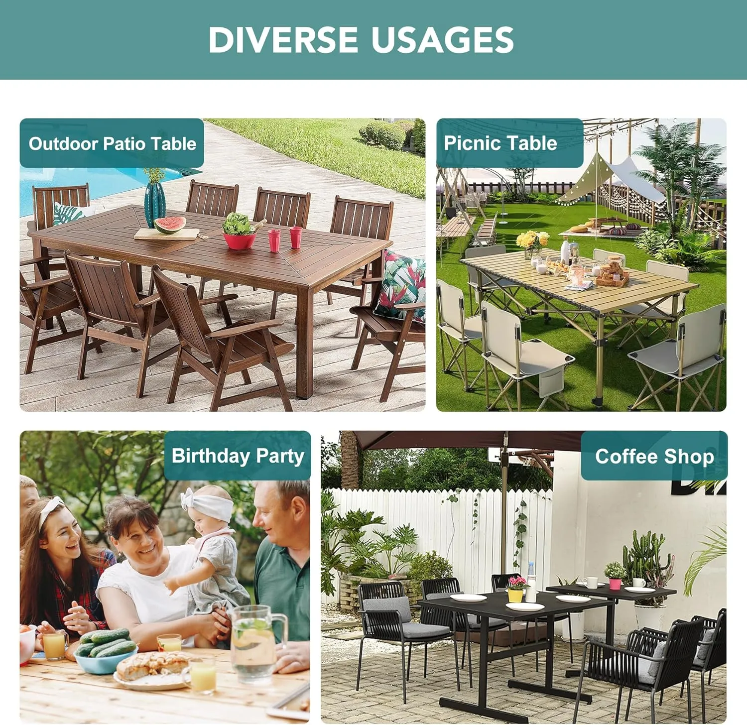 LUSHVIDA Outdoor Tablecloth with Umbrella Hole - Patio Table Cloth Zippered Rectangle 60x120 Inch, Beige Faux Linen Table Cover Water Resistant for Picnic Outside