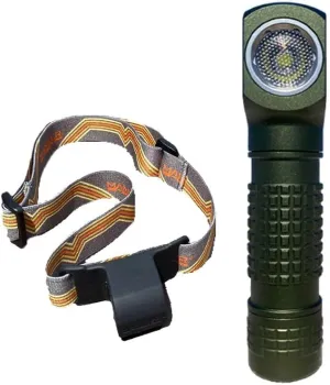 Manker E02 III 400 Lumens Pocket EDC Flashlight/Headlamp，4000K High CRI R9080 LED，IP68 Waterproof，Magnetic Tail, Clip & Headband，Versatile for Outdoor/Indoor Use，Green Version