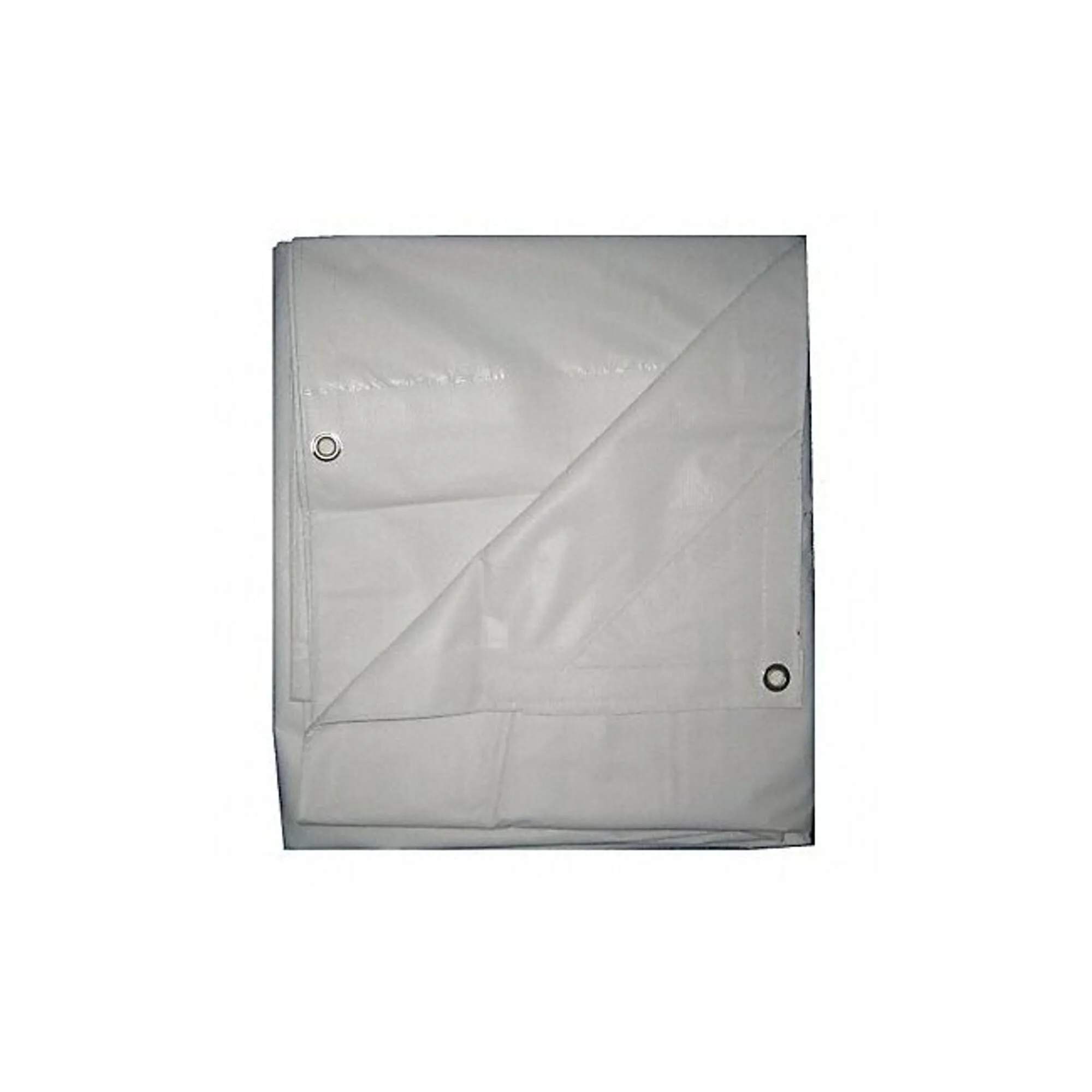 Manufacturer Varies Tarp, White, 9.5 ft L, 7.33 ft W,Vinyl 5WTW6 - 1 Each