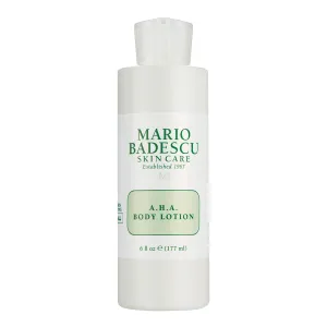 Mario Badescu AHA Body Lotion With Glycolic Acid - Moisturizing & Gentle Exfoliating Body Lotion for Softer, Youthful-looking Skin - Lightweight, Non-greasy Formula, 6 Fl Oz