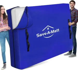 Mattress Bags for Moving - Extra Thick & Durable Queen Mattress Cover for Moving - Reusable Waterproof Tarp Mattress Protector (86’’x75’’x15’’ Cali-King Size)
