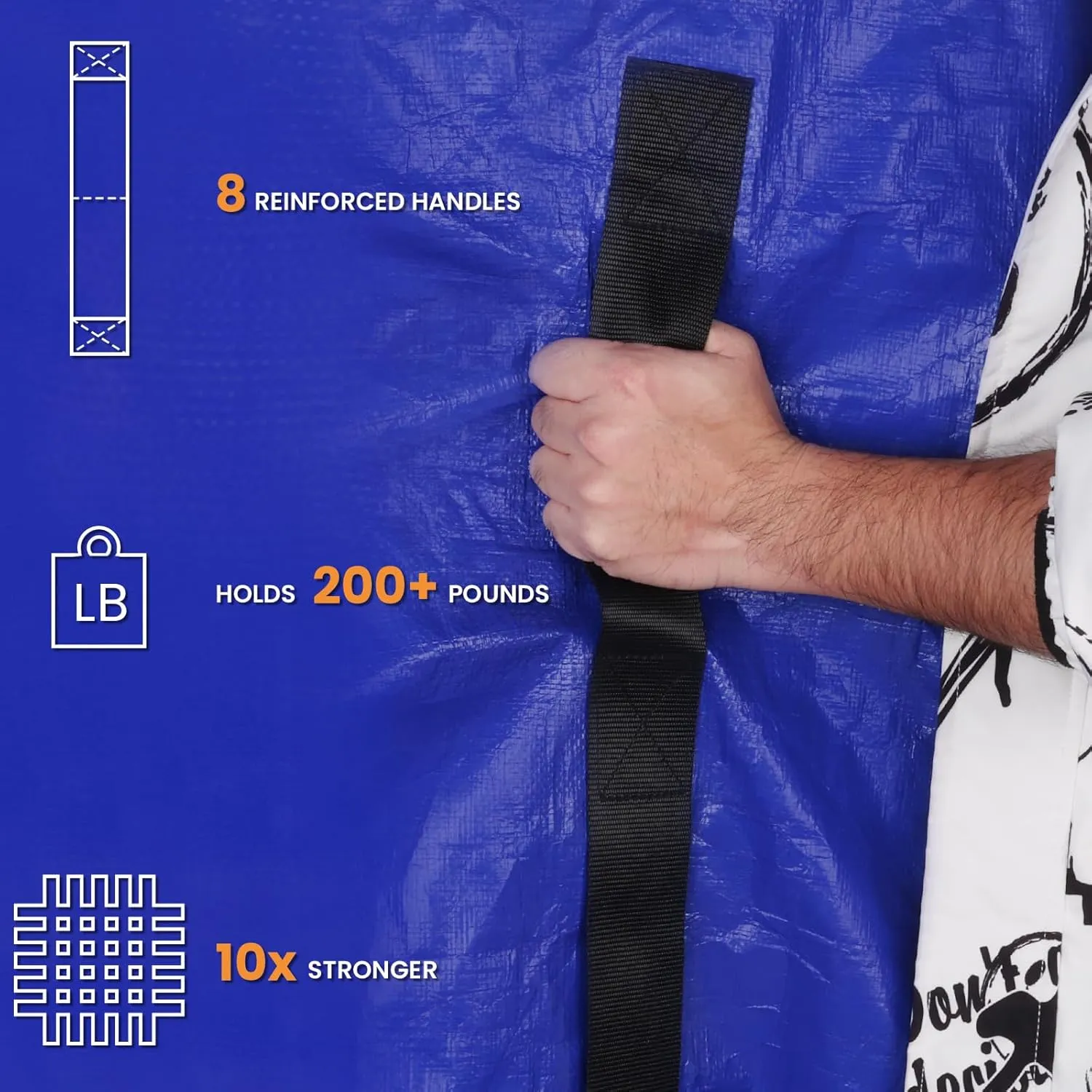 Mattress Bags for Moving - Extra Thick & Durable Queen Mattress Cover for Moving - Reusable Waterproof Tarp Mattress Protector (86’’x75’’x15’’ Cali-King Size)