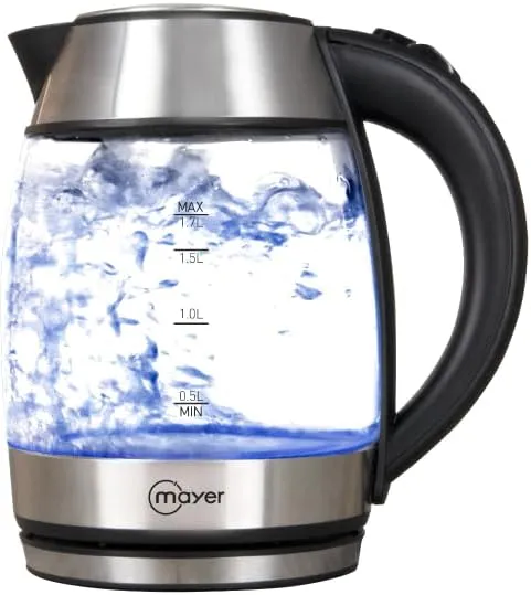 Mayer 1.7L Electric Glass Kettle MMEKG170