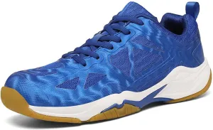 Maylrvjv Men's Badminton Shoes Lightweight Wear-Resistant Indoor Court Training Racketball Squash Tennis Athletic Shoes