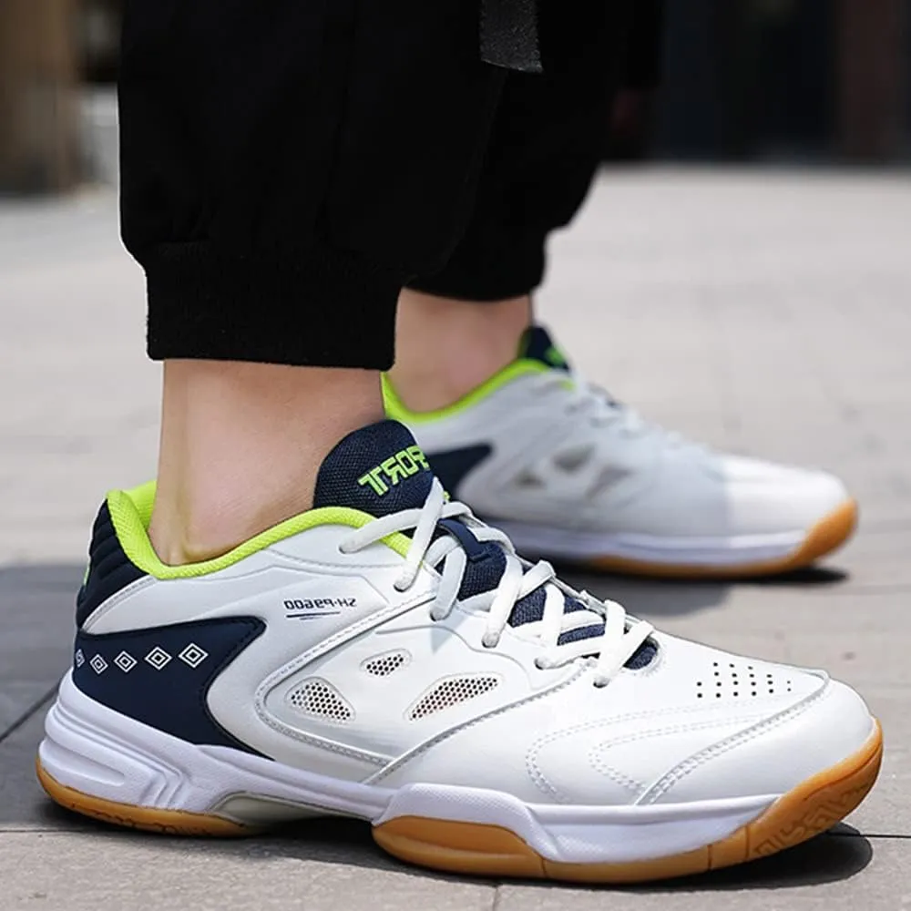 Maylrvjv Men's Badminton Shoes Lightweight Wear-Resistant Indoor Court Training Racketball Squash Tennis Athletic Shoes