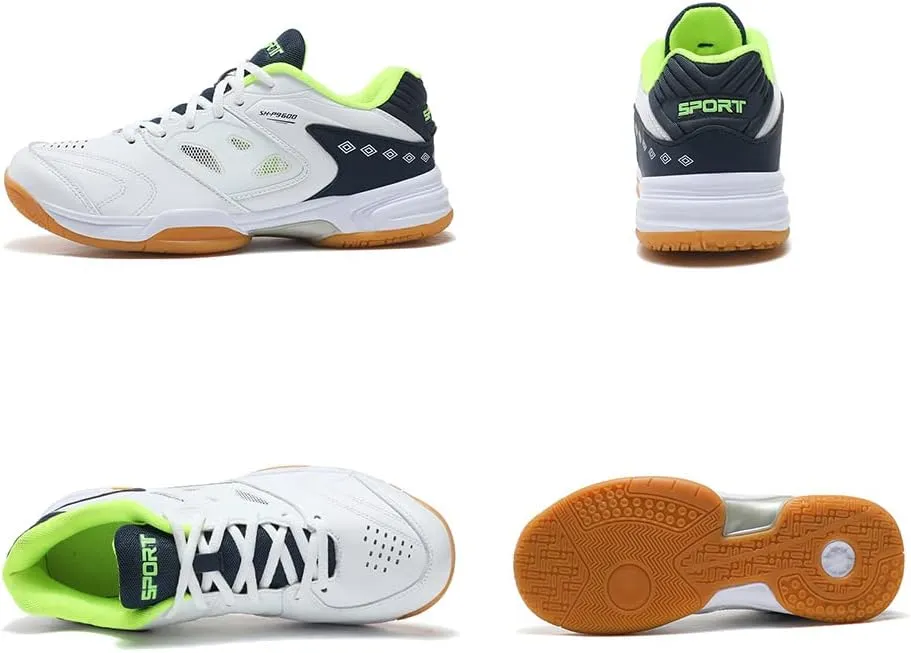 Maylrvjv Men's Badminton Shoes Lightweight Wear-Resistant Indoor Court Training Racketball Squash Tennis Athletic Shoes
