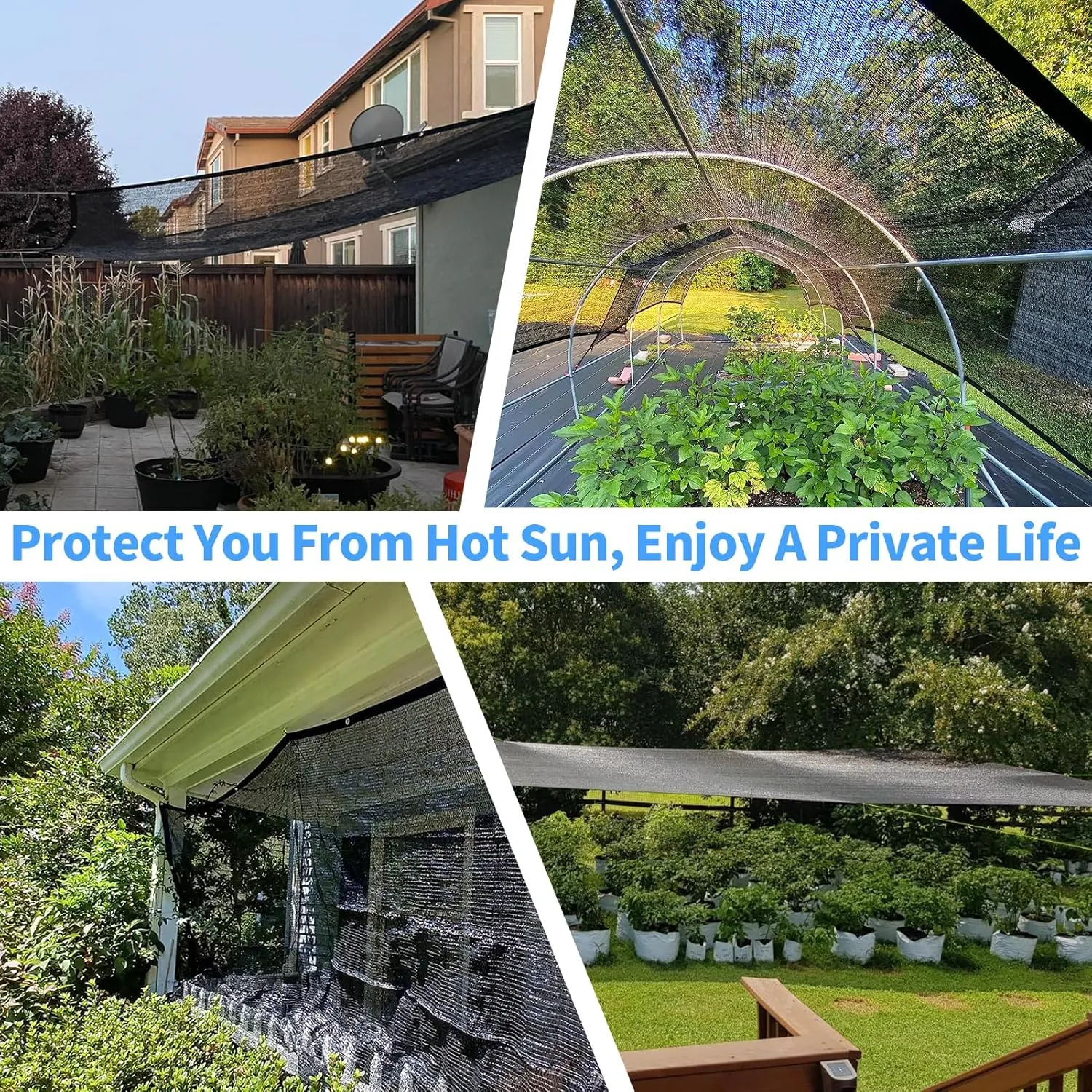 MEANCHEN 90% Shade Cloth, 12x20FT Sunblock Shade Cloth with Grommets for Garden Plants Shade Netting for Patio Greenhouse Vegetables, Heavy Duty Shade Mesh Tarp for Outdoor Sun Shade Cover Fabric