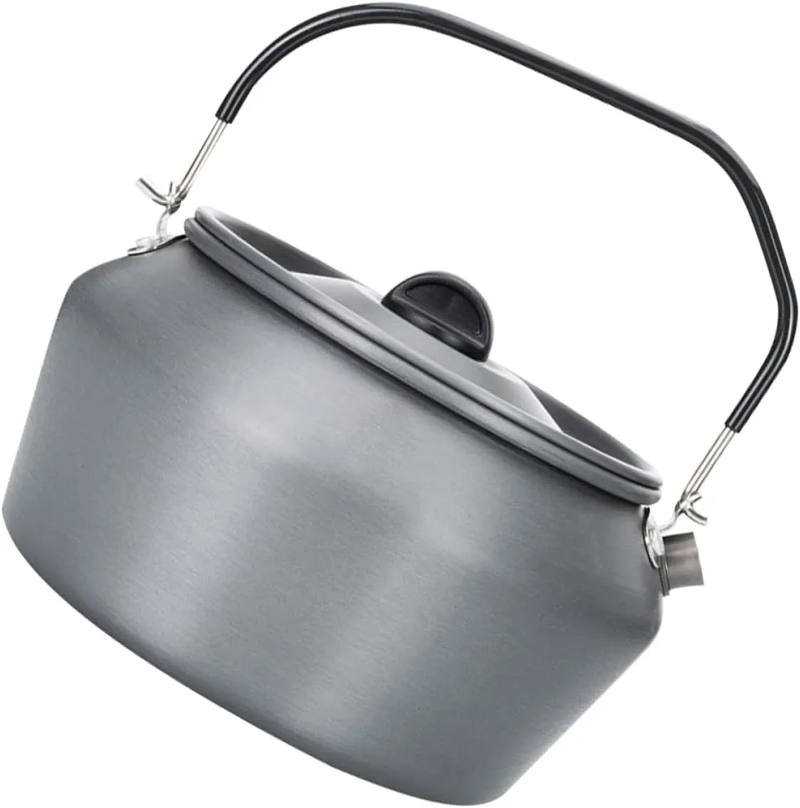Milisten Camping Teapot Lightweight Portable Kettle Stovetop Boiling Pot Tea Kettle for to Handle and Pour
