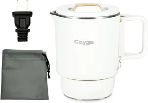 Mini Hot Pot Ramen Cooker Travel Portable Electric Kettle 22oz Collapsible Stainless Steel Water Boiler 650ML