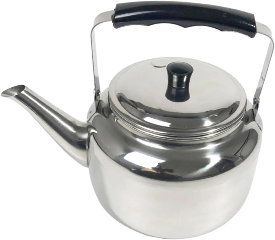 Mobestech Stainless Steel Whistling Kettle Portable Teapot for Stovetop Kitchen Gadget for Boiling Water for Camping Hiking and Everyday Use