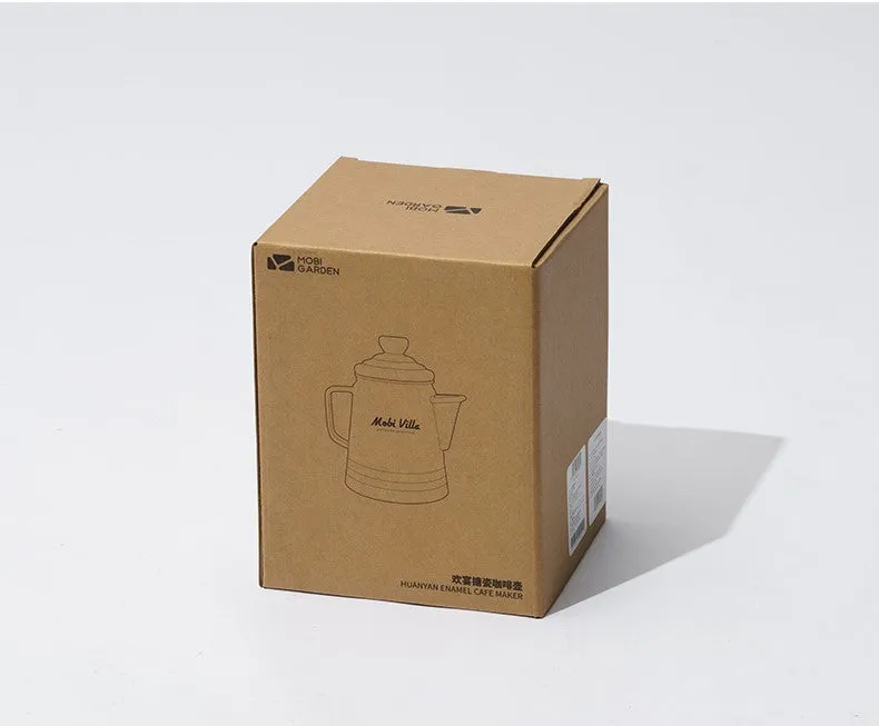 Mobi Garden Huan Yan Enamel 1.5L Coffee Pot - Black