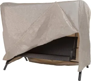 MODERN LEISURE Patio Swing Cover - Outdoor Furniture Protection Perfect for Patio, Deck, and Porch - Works for Single-, Double-, and Triple-Seater Swings - 87" L x 64" D x 66" H - Beige, Khaki