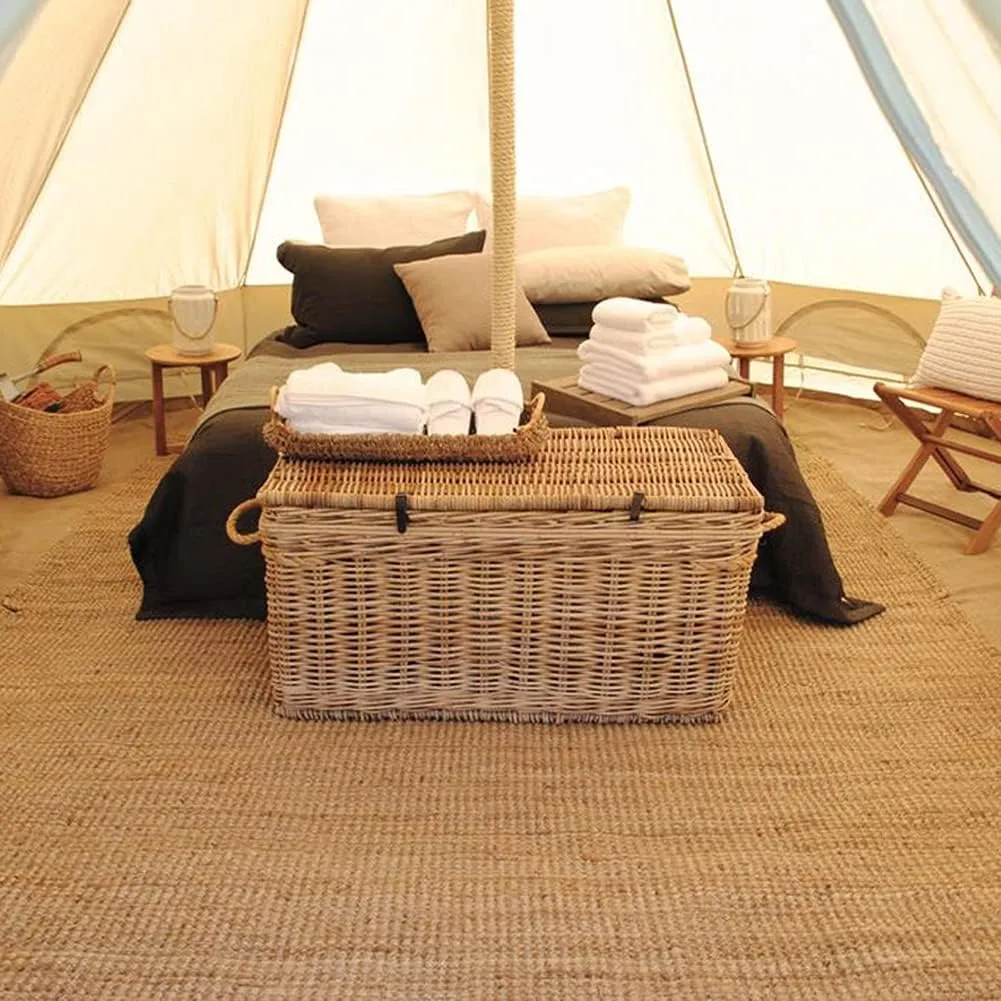 Mongolia Yurt Bell Tent Large Camping Tent 5-8 Persons Outdoor Indian Bell Tent Family Tents for Family Self-Driving Travel Hiking Made from Breathabl
