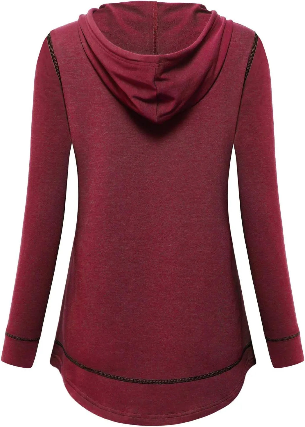 MOQIVGI Womens Long Sleeve Lightweight Activewear Casual Running Yoga Workout Hooded Tops