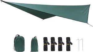 Multifunctional Waterproof Portable Outdoor Camping Tarp Travel Awning Backpacking Tarp Shelter Rain Tarp, Camping Equipment Must Have Easy Installation (#4)