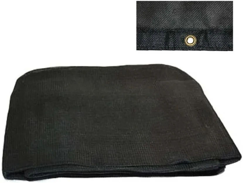 Mytee Products 12'x26' Black 70% Shade Mesh Tarp for Outdoor w/Grommets - 6 Oz Extra Durable Heavy Duty Mesh Tarps for Dump Truck, Rolloff Trucks - Mesh Shade Net Cloth for Sun, Plant, Patio