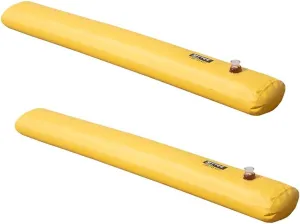 Mytee Products 2 Pack 6'x 20"x 12" Water Barriers for Flooding Reusable Sandbag Alternative - PVC Lightweight Water Diversion Tubes, Waterproof Inflatable Flood Rain Barrier for Home, Outdoor