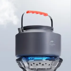 Naturehike 1.45L Camping Kettle Teapot Coffee Pot, Portable Aluminum Outdoor Kettle with Mouthpiece