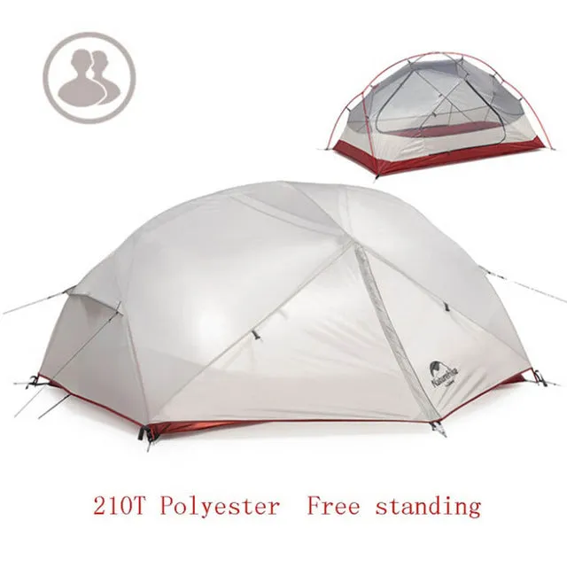 Naturehike 3 Season  Mongar  Camping Tent 20D Nylon Fabic Double Layer Waterproof Tent