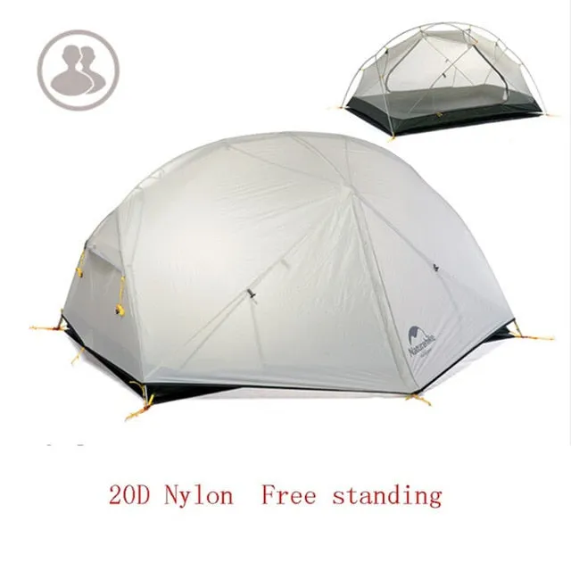 Naturehike 3 Season  Mongar  Camping Tent 20D Nylon Fabic Double Layer Waterproof Tent