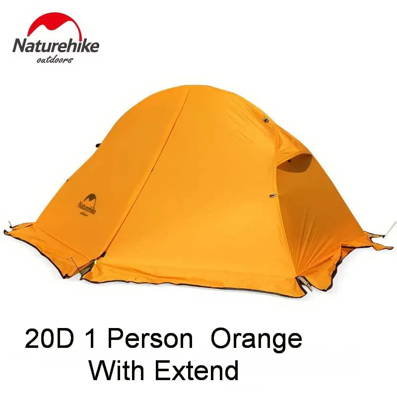 Naturehike Outdoor Ultralight Cycling Tent 1 2 People Backpacking Trekking Mountain Single Camping Tent Waterproof PU4000