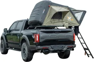 Naturnest Hard Shell Rooftop Tent for Camping, Pop Up Roof Top Tent with Mattress LED Strip Ladder, Nature nest roof top Tent for Jeep SUV Truck Car, 3 People, Waterproof, Outdoor