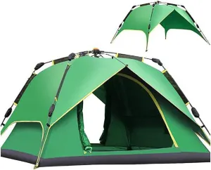 NIEH Beach Tent,Sun Shelter,3-4 People Outdoor Easy Set Up Camping Waterproof Hiking Double Layer Green 91x91inch