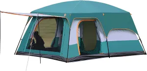 NIEH Camping Tents for 4 Seasons, Outdoor Family Camping Tent Waterproof Windproof Tent with Mesh Windows, Beach Tent Sun Shelter, Camping Hiking Tent for Climbing Fishing Survival Festivals Garden