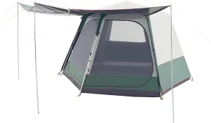 NIEH Outdoor Cabin Tent – Hexagon Waterproof, 4 Season Outdoor Camping Tent, Made of Waterproof Fabric w/Reflective Sunblock Roof, Mesh & Extra-Wide Doors