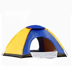 NIEH Outdoor Camping Tent Camping Tent,Waterproof & Windproof Backpack Outdoor Dome Tent Two Doors Backpacking with Gauze Curtain,2-4 Person Large Tent for Family,Beach Traveling,Hunting,Fish