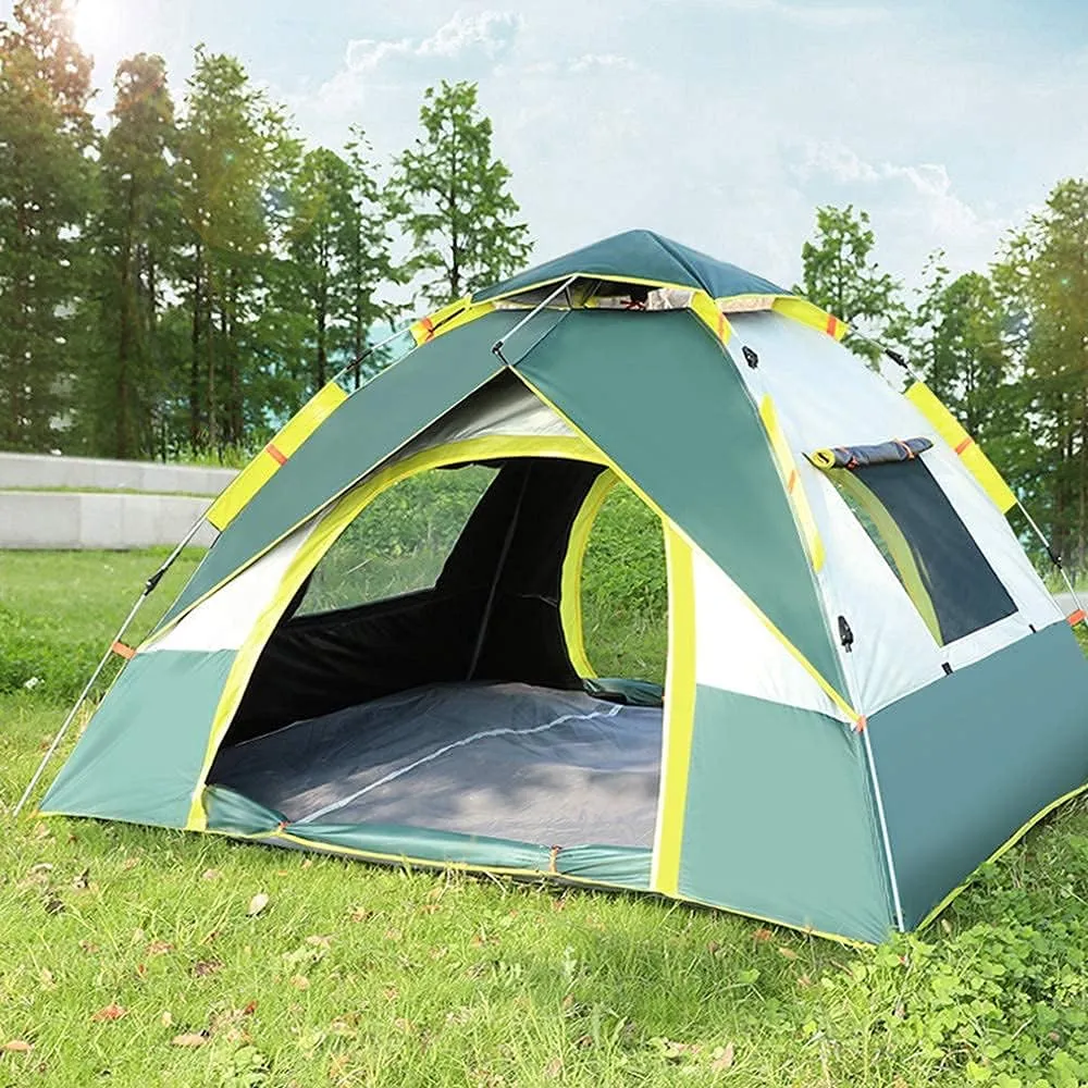 NIEH Tent Family Outdoor Camping Beach Camping Automatic Quick Opening Dome Automatic Waterproof with Moisture-Proof Pads
