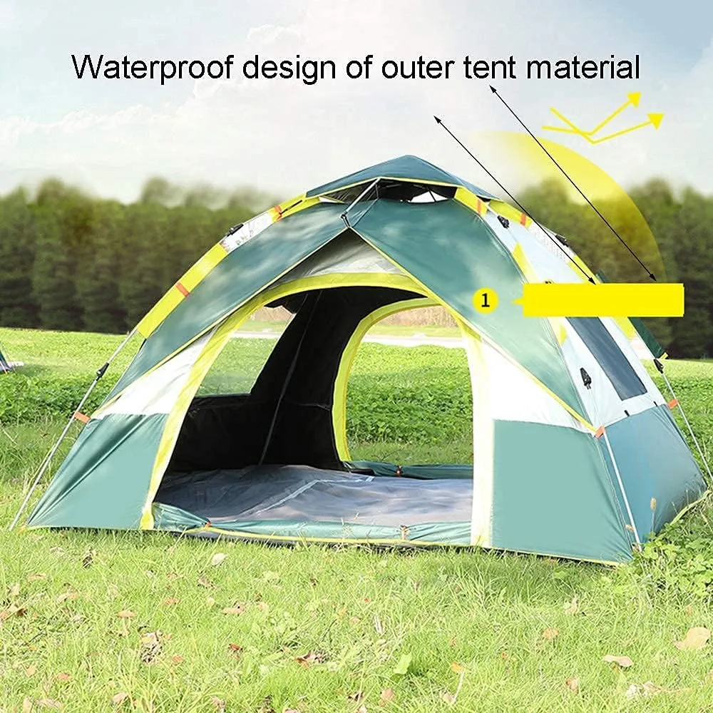 NIEH Tent Family Outdoor Camping Beach Camping Automatic Quick Opening Dome Automatic Waterproof with Moisture-Proof Pads