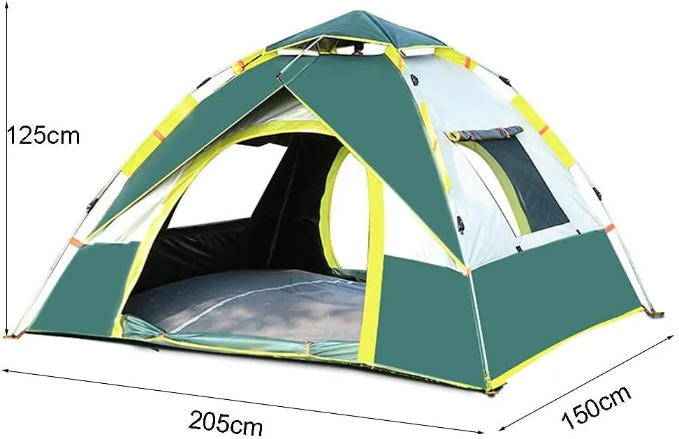 NIEH Tent Family Outdoor Camping Beach Camping Automatic Quick Opening Dome Automatic Waterproof with Moisture-Proof Pads