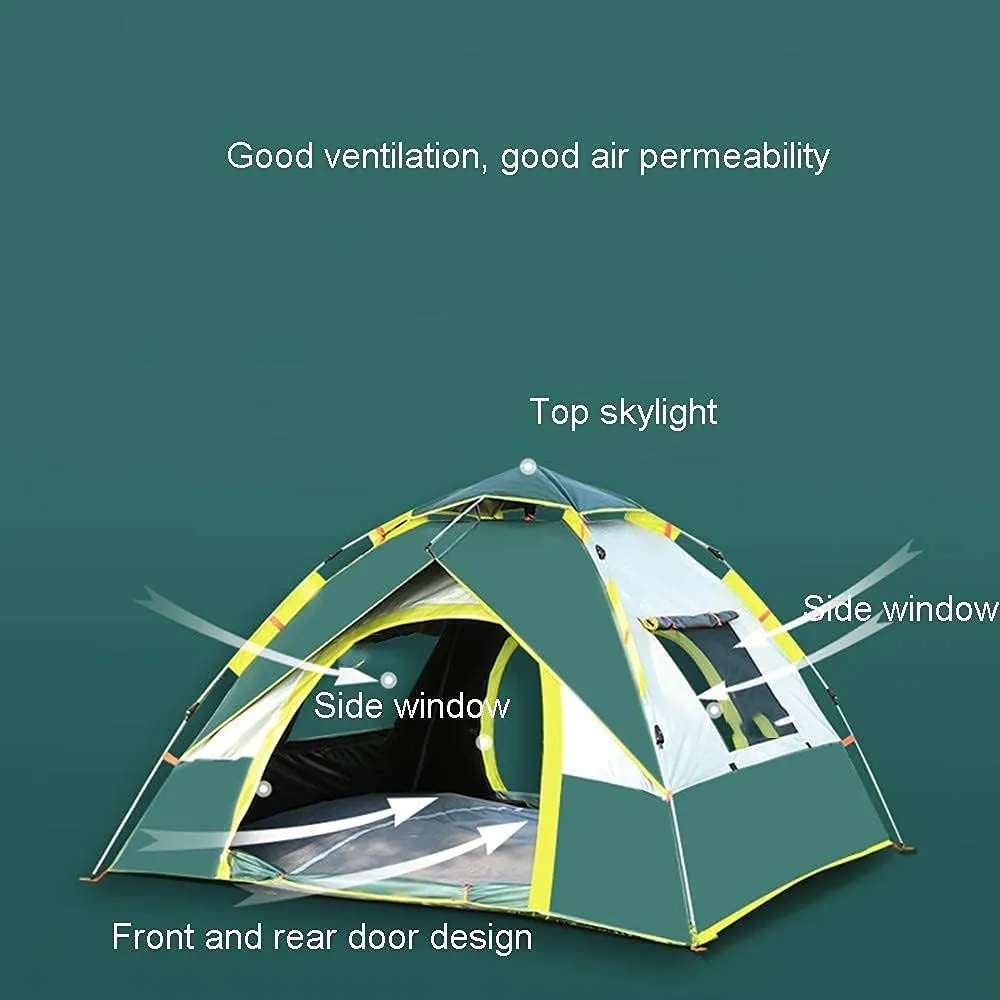 NIEH Tent Family Outdoor Camping Beach Camping Automatic Quick Opening Dome Automatic Waterproof with Moisture-Proof Pads