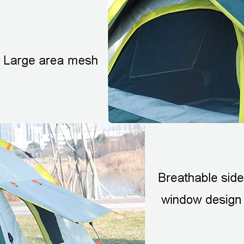 NIEH Tent Family Outdoor Camping Beach Camping Automatic Quick Opening Dome Automatic Waterproof with Moisture-Proof Pads