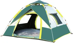 NIEH Tent Family Outdoor Camping Beach Camping Automatic Quick Opening Dome Automatic Waterproof with Moisture-Proof Pads