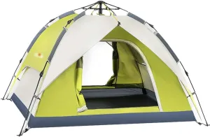 NIEH Tents Tents for Camping Tent Outdoor Automatic Tent Double Double-Layer Camping Thick Rainproof Automatic Sunshade Tent