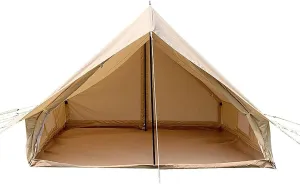 NIEH Wall Tent 320G Cotton Canvas/ 900D Oxford Cloth, Large Canvas Wall Tent Waterproof, The Right Shelter for Your Base Camp, Four Seasons Camping Tent for 6-8 People Outdoor Camping Hiking