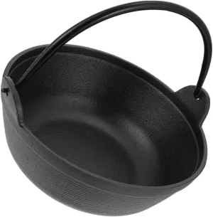 Non-stick Cast Iron Dutch Oven Pot for Camping Stew Soup Pot Outdoor Picnic Cookware Large Capacity