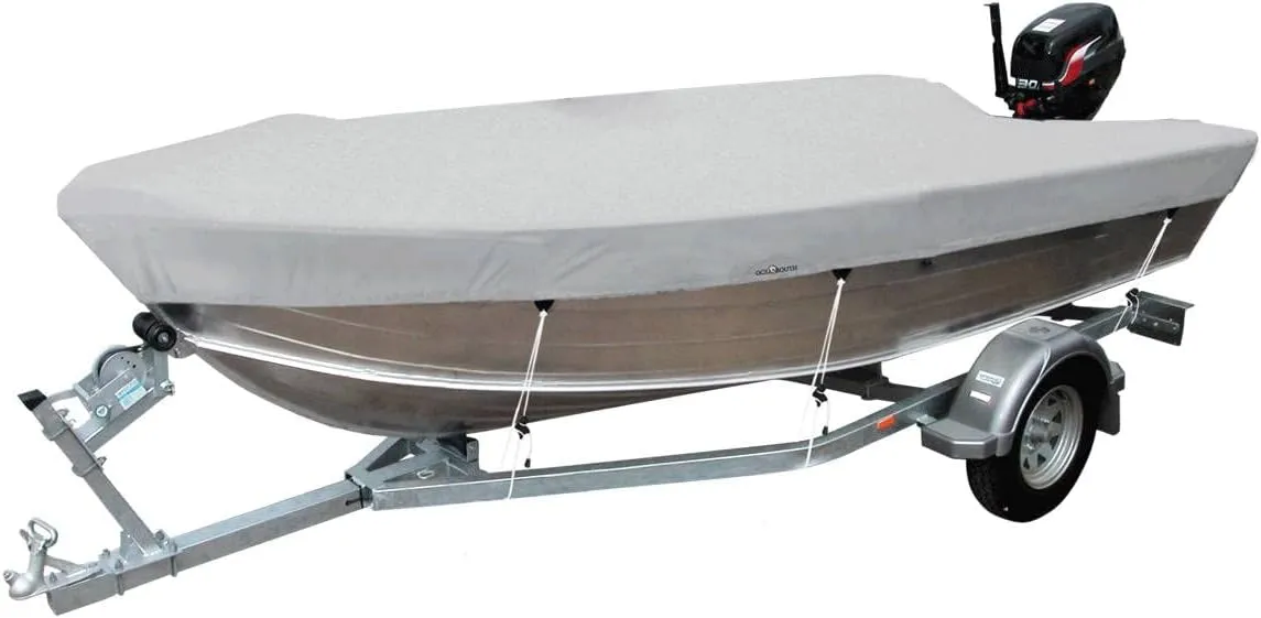 Oceansouth Fishing Boat Cover (11'5"-12'1") Boat Cover Accessories Trailer attachments Waterproof Covers Bote aluminio para pescar Jon luminum Foot tarp ft Motor Fish Storage alumacraft Aluminum