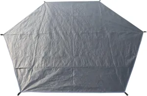 Octagonal Camping Ground Mat, Waterproof Tent Footprint Sheet 129.9 X 129.9 with Tie Strings, Perfect for Large Tents and Outdoor Use