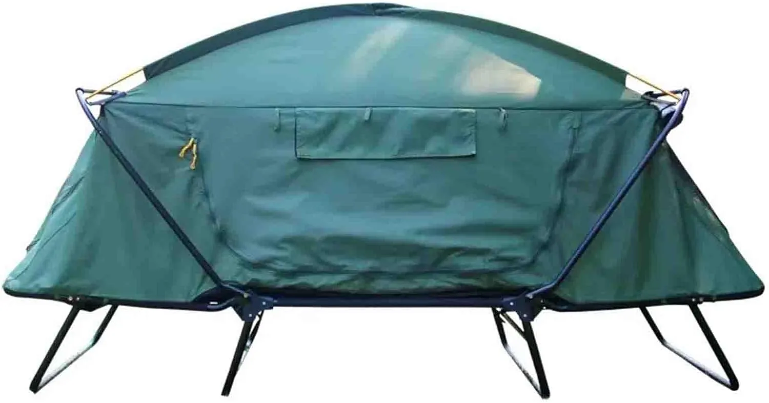 Off-The-Ground Tent Outdoor Camping Double-Layer Anti-Storm Camping Car Fishing Portable Speed Open Single Double Camping Bed Tent